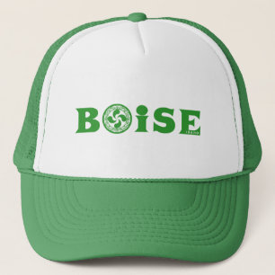 Boné Logotipo verde à moda de Boise do Basque (com