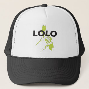 Boné Lolo sobre o mapa de Filipinas