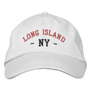 Boné LONG ISLAND NY Preppy Red Black (LONGA ILHA NY Pre