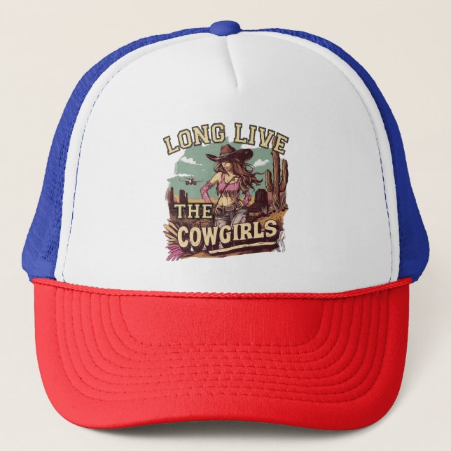 Boné Long live the cowgirl (Frente)