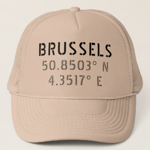 Boné Longitude de Bruxelas Latitude