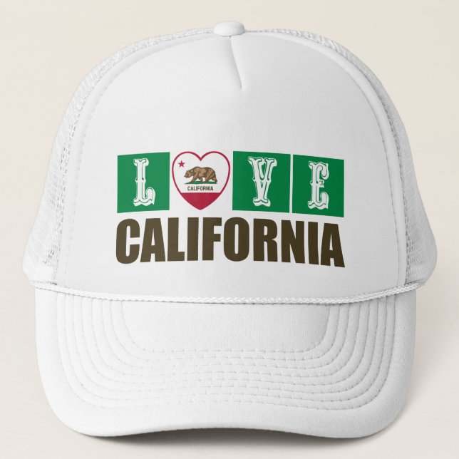 Boné Love California State Flag Hearde Pride (Frente)