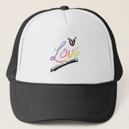 Boné Love Multi-Couleurs casquette trucker