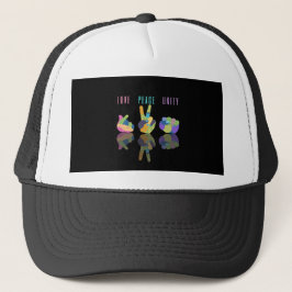 Boné Love Peace Unity Sign Hat