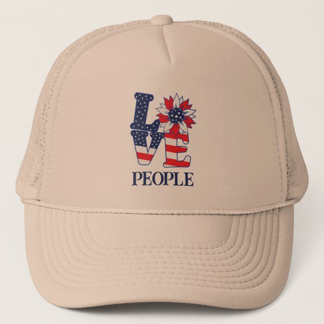 Boné Love Pessoas Trucker Hat (Frente)