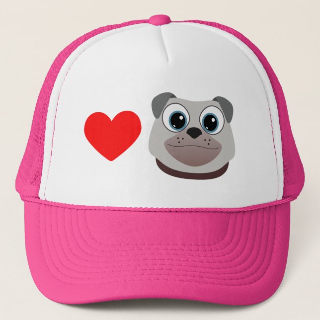 Boné Love Pugs (Frente)