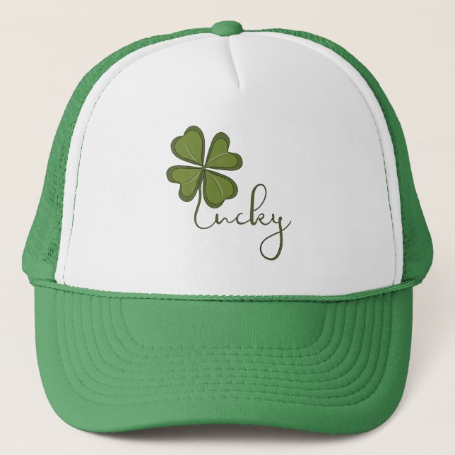 Boné Lucky Four Folha Clover (Frente)