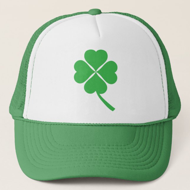 Boné Lucky Four Shamrock Folha Design-87906 (Frente)