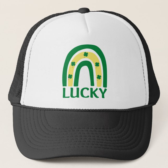Boné Lucky Shamrock Rainbow St Patricks (Frente)