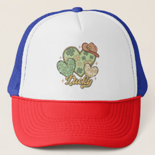 Boné Lucky Western Heart Shamrock irlandês