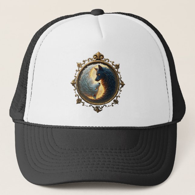 Boné Lunar Balance – Where Shadows Embrace the Light.  (Frente)