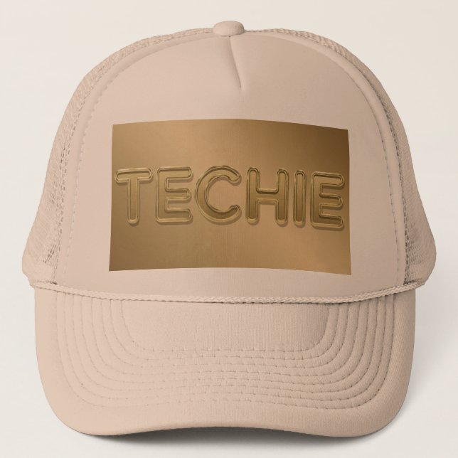 Boné Luxe Dourado Techie Khaki Hat (Frente)