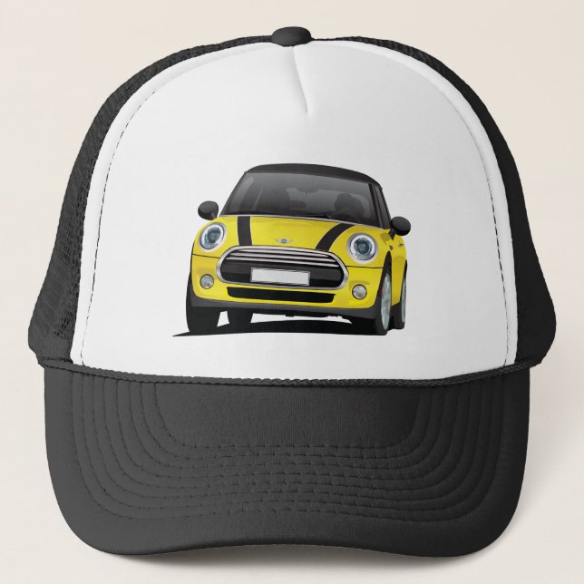 Boné M Cooper S, amarelo com listras pretas (Frente)