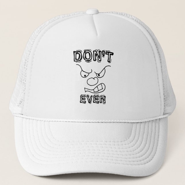 Boné Má Atitude Que Cara Irritada (Frente)