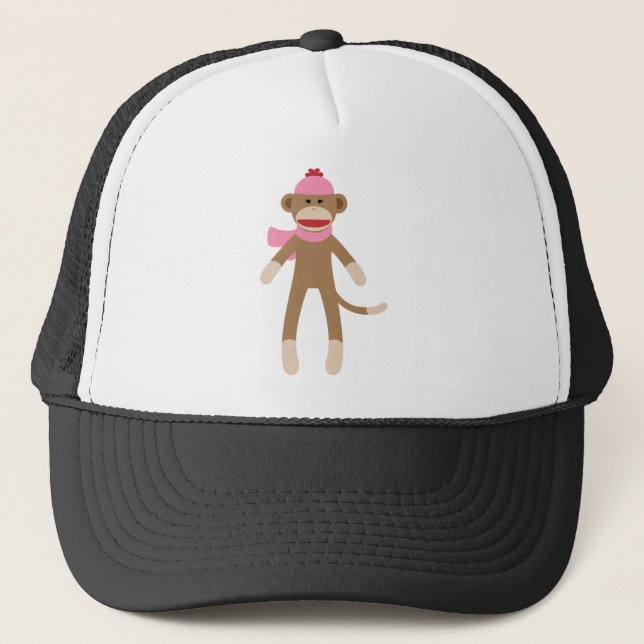 Boné macaco da peúga da menina (Frente)