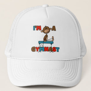 Boné Macaco Eu sou um Ginasta Camisetas e Presentes