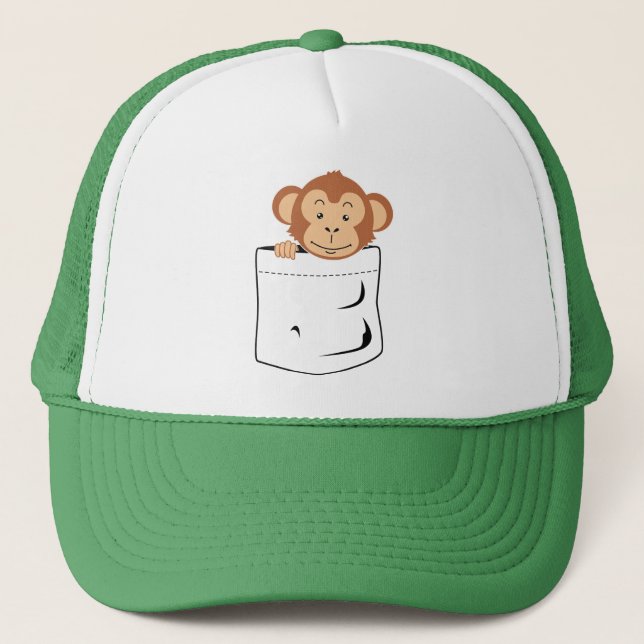 Boné Macaco no bolso (Frente)