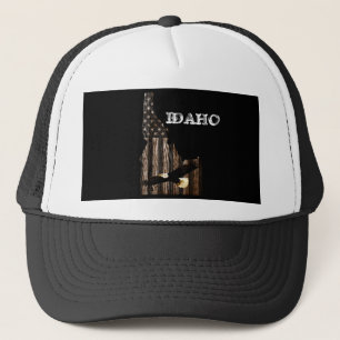 BONÉ MADEIRA BURNT BALD EAGLE - IDAHO PATRIOT BLK