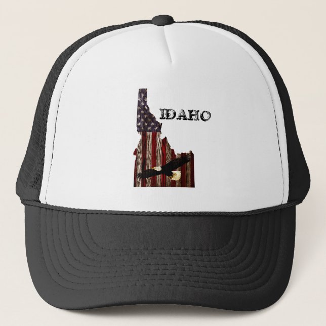 BONÉ MADEIRA BURNT BALD EAGLE - IDAHO PATRIOT CLR (Frente)