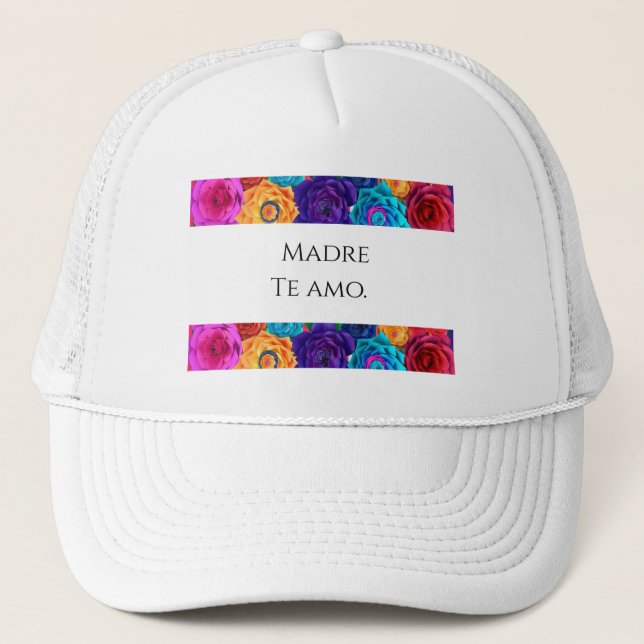 Boné "Madre Te Amo" - Chapéu do Dia das Mães (Frente)