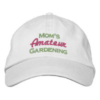 Mãe Amateur Gardening Embroborado com Baseball Hat