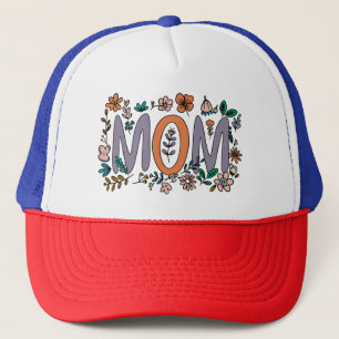 Boné Mãe Floral Trucker Hat