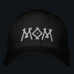Boné Mãe Simples, Legal Tipografia Moderna Personalizad<br><div class="desc">Mãe Simples,  Legal Tipografia Moderna Personalizada O Boné Bordered Baseball apresenta o simples texto bordado moderno "Mãe". Perfeito como presente para a mãe no Dia de as mães,  Natal,  aniversário e muito mais. Criado pelo Evco Studio www.zazzle.com/store/evcostudio</div>