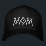 Boné Mãe Simples, Legal Tipografia Moderna Personalizad<br><div class="desc">Mãe Simples,  Legal Tipografia Moderna Personalizada O Boné Bordered Baseball apresenta o simples texto bordado moderno "Mãe". Perfeito como presente para a mãe no Dia de as mães,  Natal,  aniversário e muito mais. Criado pelo Evco Studio www.zazzle.com/store/evcostudio</div>