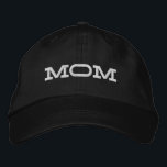 Boné Mãe Simples, Legal Tipografia Moderna Personalizad<br><div class="desc">Mãe Simples,  Legal Tipografia Moderna Personalizada O Boné Bordered Baseball apresenta o simples texto bordado moderno "Mãe". Perfeito como presente para a mãe no Dia de as mães,  Natal,  aniversário e muito mais. Criado pelo Evco Studio www.zazzle.com/store/evcostudio</div>