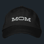 Boné Mãe Simples, Legal Tipografia Moderna Personalizad<br><div class="desc">Mãe Simples,  Legal Tipografia Moderna Personalizada O Boné Bordered Baseball apresenta o simples texto bordado moderno "Mãe". Perfeito como presente para a mãe no Dia de as mães,  Natal,  aniversário e muito mais. Criado pelo Evco Studio www.zazzle.com/store/evcostudio</div>