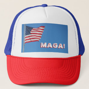 Boné MAGA! Bandeira americana