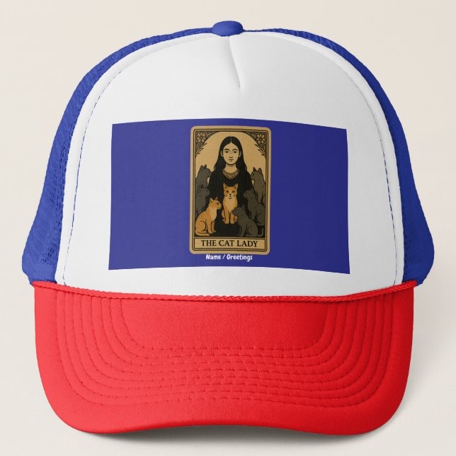 Boné Magia de Lady Tarot, Gótica Engraçada e Gótica (Frente)