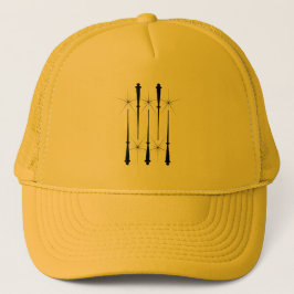 Boné Mágica Wands (Preto) Trucker Hat (12 cores)