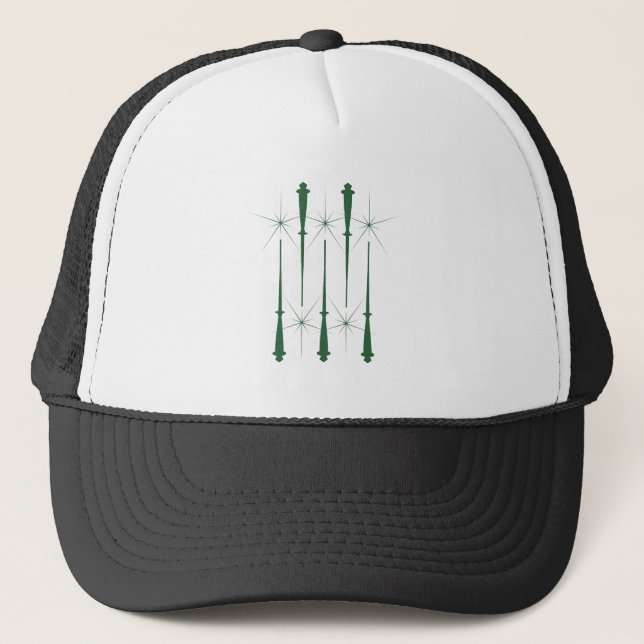 Boné Mágica Wands (Verde) Trucker Hat (12 cores) (Frente)