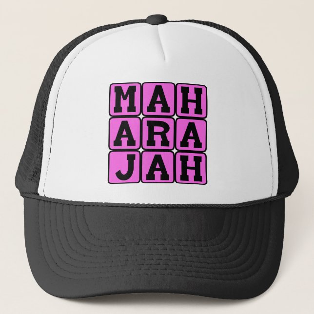 Boné Maharajah, sânscrito para Grande Rei (Frente)