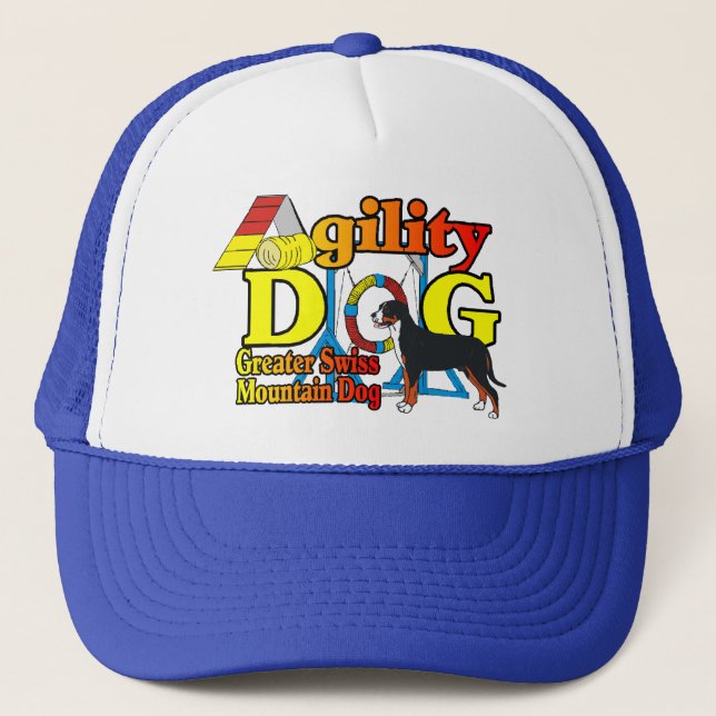 Boné Maior Agilidade dos Cães das Montanhas Suíças (Frente)