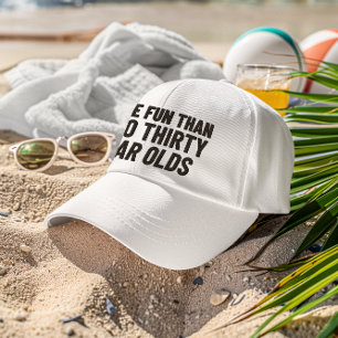 Boné Mais diversão do que dois Velhos de 30 anos dá 60