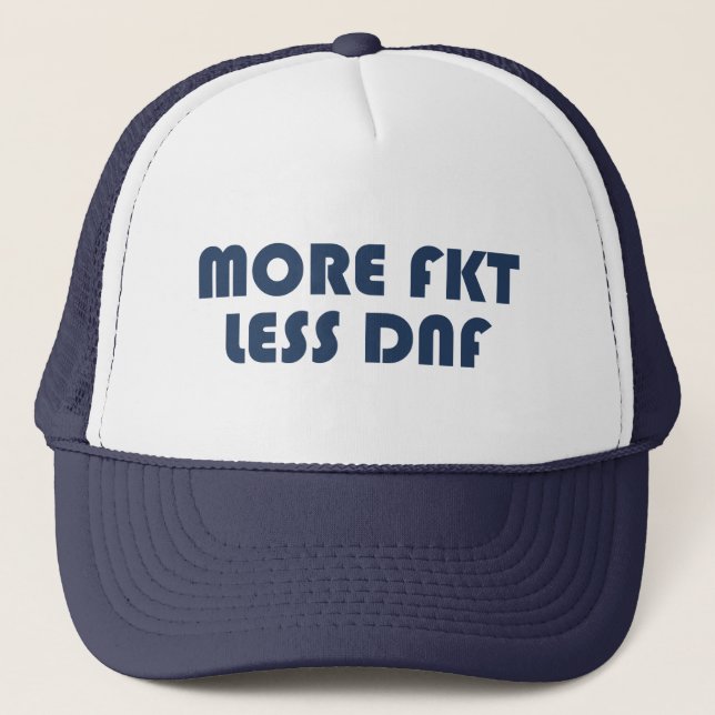 Boné Mais FKT, menos DNF (Frente)