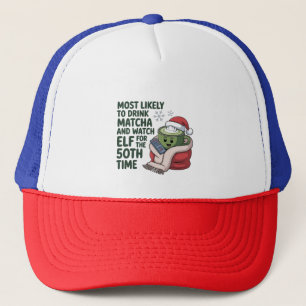 Boné Mais propenso a beber Matcha e assistir Elf Xmas