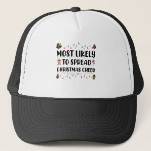 Boné Mais Provável Para Espalhar Xmas Da Família Feliz