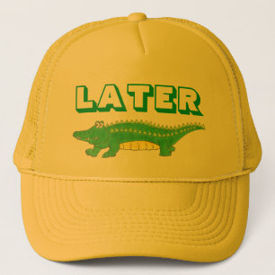 Boné Mais Tarde Gator Verde Alligator Croc Crocodilo Ré