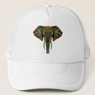 Boné Majestoso Chapéu de Caminhoneiro com Elefante Artí