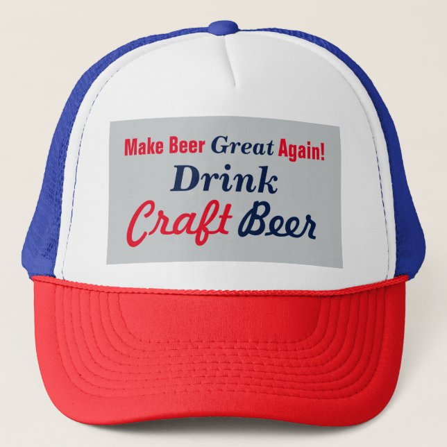 Boné Make Beer Great Again- Grey 2 (Frente)