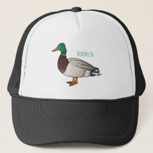 Boné Mallard duck cartoon illustration
