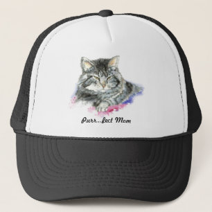 Boné Mamã do fect do Purr para o amante do gato