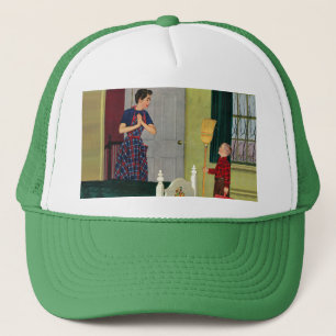 Boné Mamã, eu limpei minha sala!