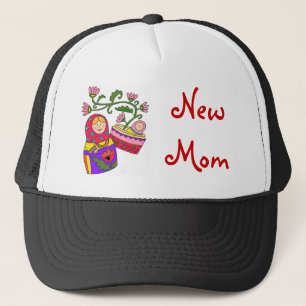 Boné Mamã nova do bebê de Matryoshka