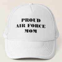 Mamã orgulhosa da força aérea do chapéu
