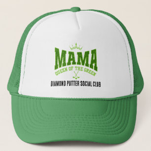 Boné MAMA RAINHA DO VERDE DE GOLFE FEMININO Personalizá
