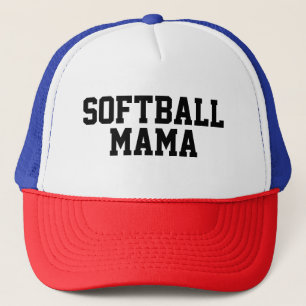 Boné Mamãe de Softbol Mamãe Divertida de Esportes